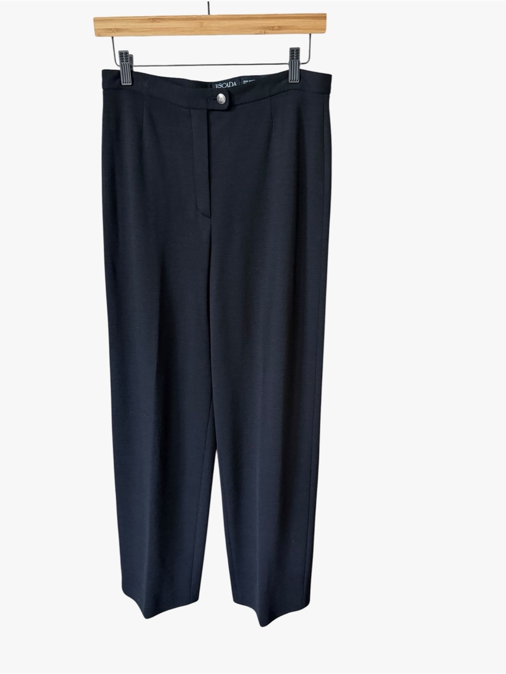 Escada Black Straight-Leg Tailored Trousers